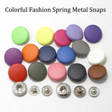 Colorful Snap Fasteners Heavy Duty Metal Snaps For Leather Snaps Metal Snap Buttons