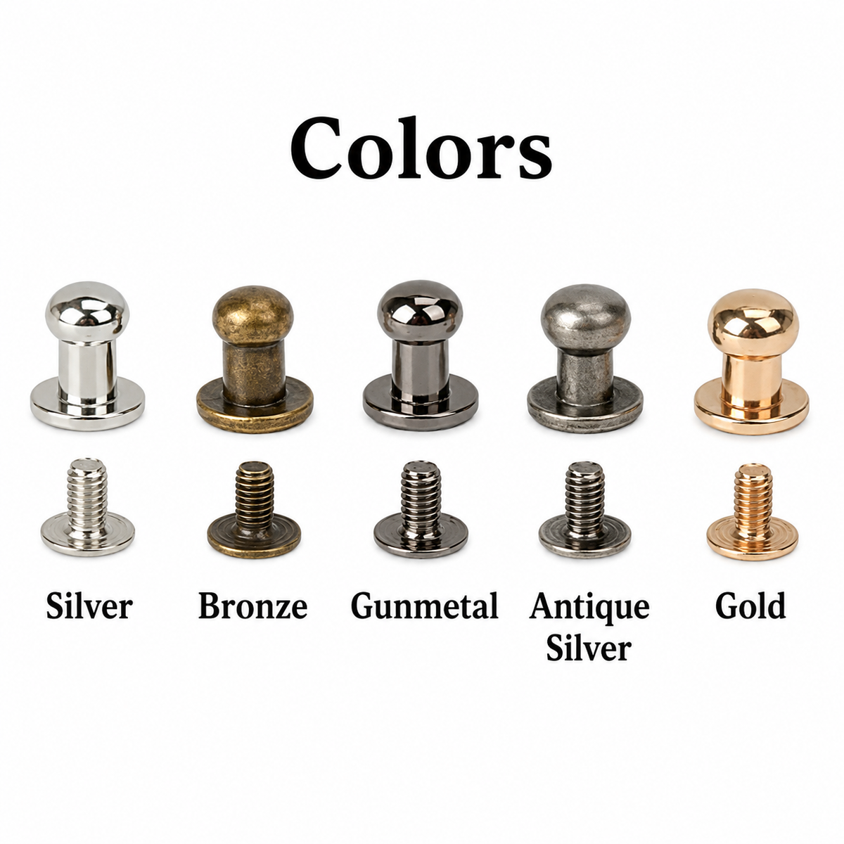 Ball Head Stud Screw Back Nipple Rivet Stud Strap Stopper