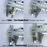 50 Sets Double Cap Rivets (5 Colors 7 Sizes available )