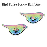 bird bag lock Bird Shaped Twist Turn Lock Purse Charm Organizer Luggage Hardware Antique Gold Lock And Key Closure Small Bag Clutch Metal Accessories