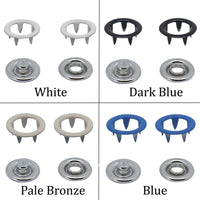 colorful Open Ring Snap Fasteners Open-Ring Grip Snaps Prong Snaps Bebeto Snaps