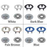 colorful Open Ring Snap Fasteners Open-Ring Grip Snaps Prong Snaps Bebeto Snaps