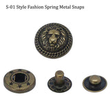 spring metal snaps Antique Snaps Button Bronze Vintage Metal Snaps