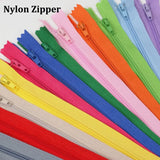 Nylon Zippers Colorful Zippers for Sewing Crafts Nylon Coil Sew Zipper