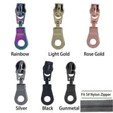 Zipper Sliders Zipper Pull Replacement for Nylon Coil Jacket Zippers