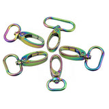 Rainbow Swivel Snap Hook Pet Spring Snap Hook Clasp Hardware Accessoriy