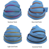 5# Nylon Zippers Colorful Zippers for Sewing Crafts Nylon Coil Sew Zipper zipper tape