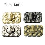 Purse Lock Turn Lock Clasp Purse Closure Twist Lock Leathercraft Accessory Purse Lock Rectangle Purse Closure Twist Lock