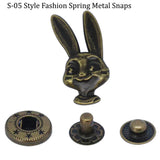 S-05 fashion spring metal snaps Antique Snaps Button Bronze Vintage Metal Snaps