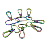 10 PCS Swivel Hooks--Rainbow