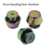 rainbow Purse Handbag Feet Alloy Screw Back Spike Metal Leathercraft Cone Stud