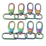 Rainbow Trigger Snap Hook Zinc Alloy Metal Swivel Clasp Lobster Claws Hooks Hardware