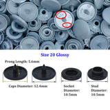 KAM Long Prong Snaps Button Snap KAM Long Snap KAM plastic Glossy Snap