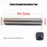 Pyramid Rivet Setter Setting Tool Pyramid Rivet Setter, Spike Rivet Setting Tool Kit, Hole Punch Cutter
