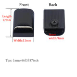 Metal Zipper Stopper Zipper Tail Clip Stop Tail Plug Head with Screw Diy Bag Leather Craft