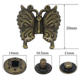 S-13 fashion spring metal snaps Antique Snaps Button Bronze Vintage Metal Snaps