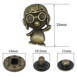 S-12 fashion spring metal snaps Antique Snaps Button Bronze Vintage Metal Snaps