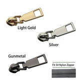 Zipper Slider Repair Kits Zipper Sliders Zipper Pull Replacement for Nylon Coil Jacket Zippers