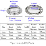 Rhinestone Brass Grommets Dies Sets Grommet Tool Kit Eyelet Tool Grommets For Clothing