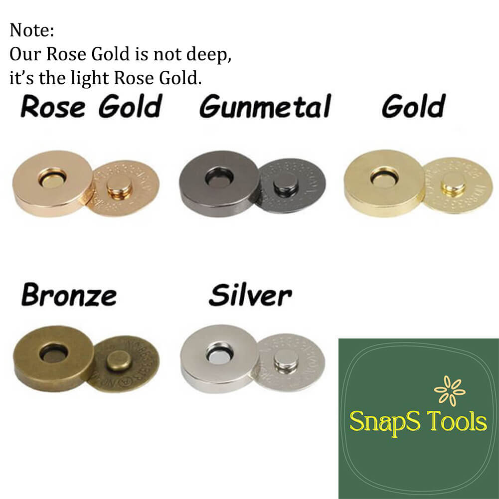 Dritz Gold Magnetic Snaps 3/4 Inch Size, Ideal for Purses, Totes, and More  