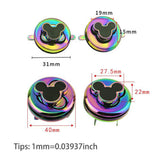 Rainbow Mickey Purse Lock Purse Lock Turn Lock Clasp Purse Closure Twist Lock Leathercraft Accessory Purse Lock
