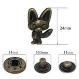 S-02 fashion spring metal snaps Antique Snaps Button Bronze Vintage Metal Snaps