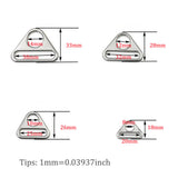 Triangle Ring Buckle Adjuster Triangle with bar Swivel Clip D dee Ring Buckle Cast