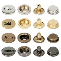 Double Caps Ring Metal Snaps Dies Sets For Leather Snap Buttons Tools