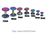 rainbow Rivets For Fabric Rivet For Leather Double Cap Rivets Leather Rivets