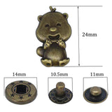 S-08 fashion spring metal snaps Antique Snaps Button Bronze Vintage Metal Snaps