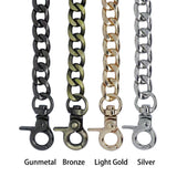 Flat Chain Hooks Strap Handbag Chain Purse Straps Shoulder DIY Chains