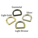 NO Split D Rings for Straps Bag Purse Belting Leather D-Ring Leathercraft