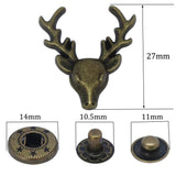 S-06 fashion spring metal snaps Antique Snaps Button Bronze Vintage Metal Snaps