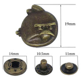 S-14 fashion spring metal snaps Antique Snaps Button Bronze Vintage Metal Snaps