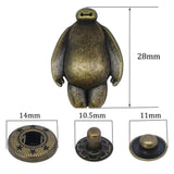 S-04 fashion spring metal snaps Antique Snaps Button Bronze Vintage Metal Snaps