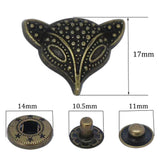 S-07 fashion spring metal snaps Antique Snaps Button Bronze Vintage Metal Snaps