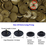 KAM Long Prong Snaps Button Snap KAM Long Snap KAM plastic Glossy Snap