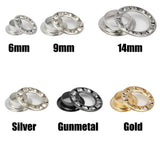 Rhinestone Brass Grommets Brass Rhinestone Eyelets Colorful Crystal Diamond Eyelets Grommets for Curtain