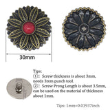 Decoration Screw Buttons Leathercraft Screw Rivet Leather Decoration Concho
