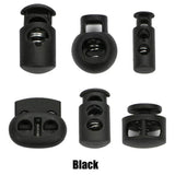 Spring Cord Lock Spring Elastic Fastener Toggles Plastic Cord Lock Button Stopper Slider No Stuck Thread Smooth Easy to Position