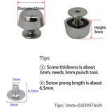 screw back purse feet Screw Back Rivets Stud Purse Feet for Leather Bag