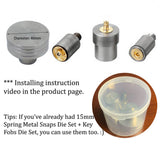 S-04 fashion spring metal snaps Antique Snaps Button Bronze Vintage Metal Snaps