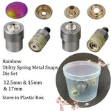 Rainbow Decorative Snaps Button Antique Snaps Bronze Vintage Leather Fastener