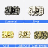 Purse Lock Turn Lock Clasp Purse Closure Twist Lock Leathercraft Accessory Purse Lock Rectangle Purse Closure Twist Lock