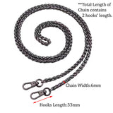 Lantern Chain Strap Handbag Chains Purse Chain Straps Shoulder Cross Body Replacement Straps with Metal Buckles