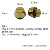 Purse Handbag Feet Alloy Screw Back Spike Metal Leathercraft Cone Stud