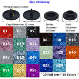KAM Long Prong Snaps Button Snap KAM Long Snap KAM plastic Glossy Snap