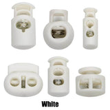 Spring Cord Lock Spring Elastic Fastener Toggles Plastic Cord Lock Button Stopper Slider No Stuck Thread Smooth Easy to Position