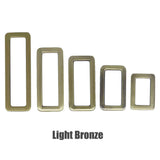 Flat Square Buckle Bag Making Hardware Metal Rectangle Ring Webbing Belts Buckle for Handbag Leather Craft DIY Accessories