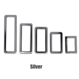 Flat Square Buckle Bag Making Hardware Metal Rectangle Ring Webbing Belts Buckle for Handbag Leather Craft DIY Accessories
